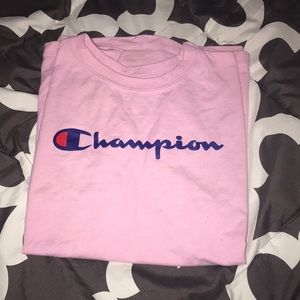 Pink champion t shirt